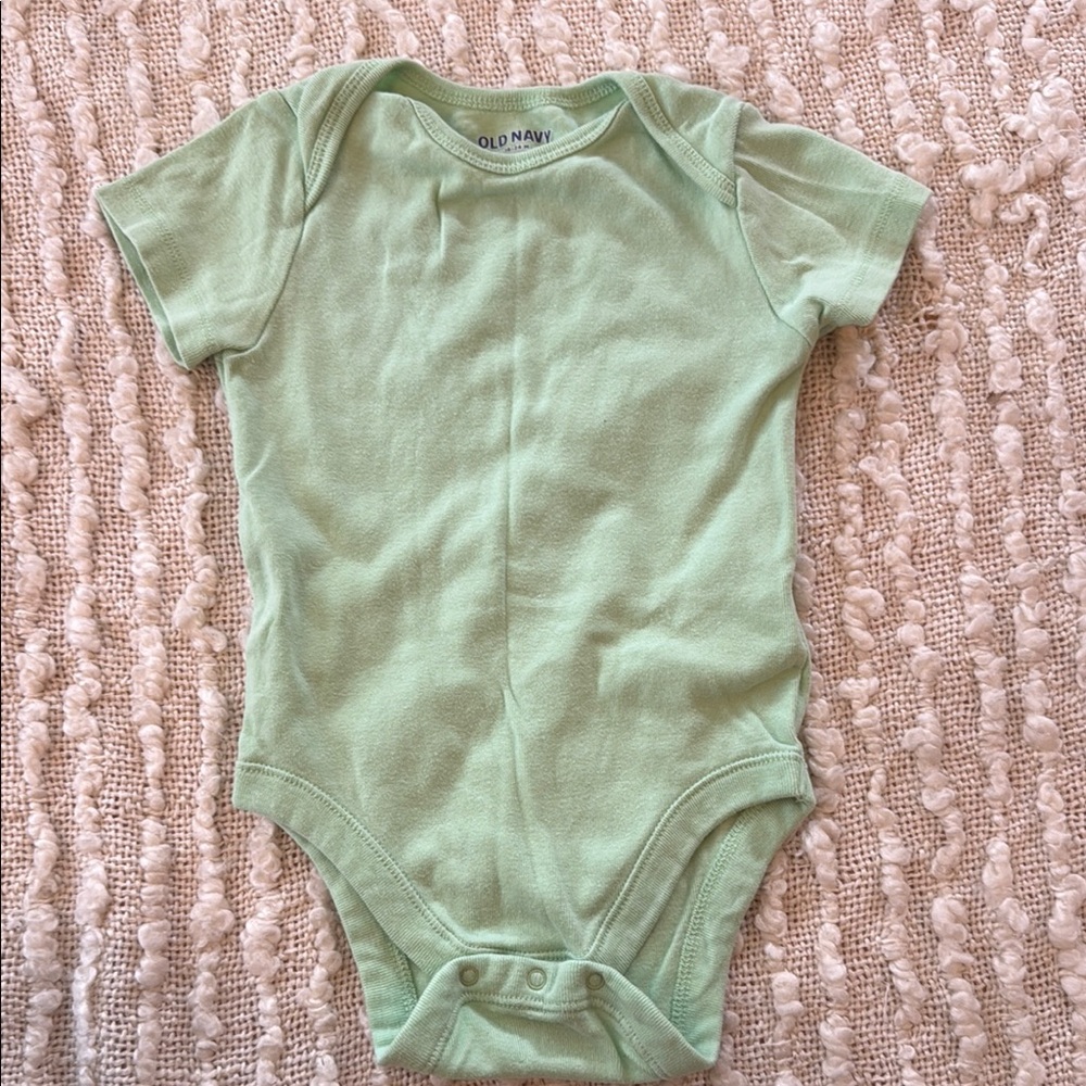 Old Navy Green Bodysuit Classic Cotton One Piece
